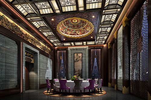 喀喇沁低调奢华的新中式酒店设计效果图